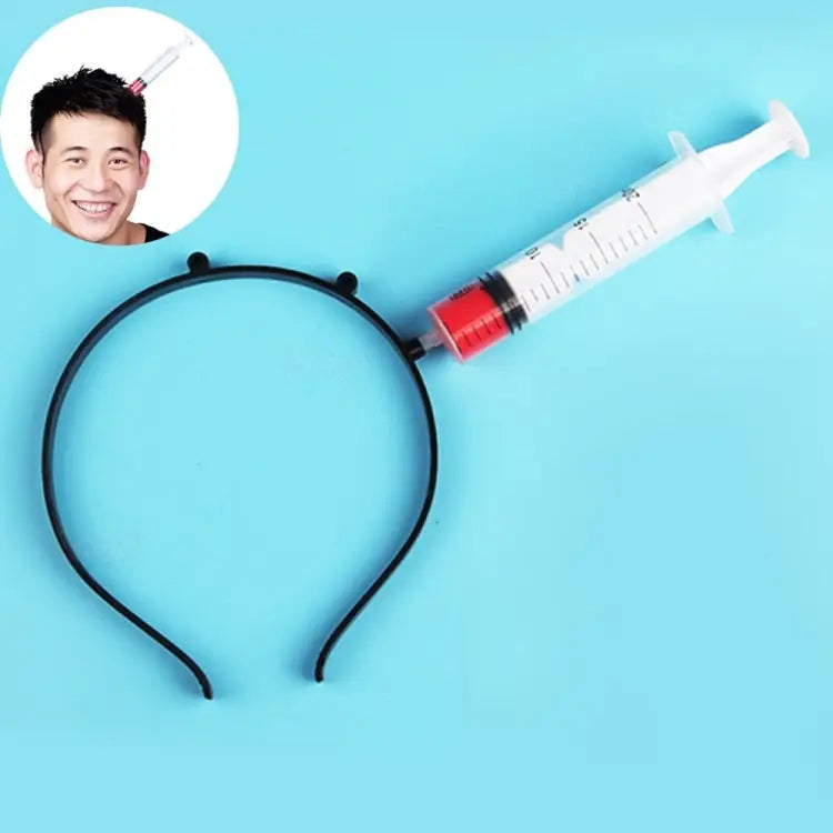 Halloween Costume Party Whole Horror Wear Head Props Needle Hair Hoop Game Show Supplies Needle - Needle