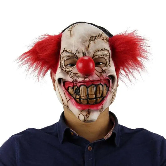 Halloween Festival Party Latex Bald Clown Frightened Mask Bald Clown - Bald Clown