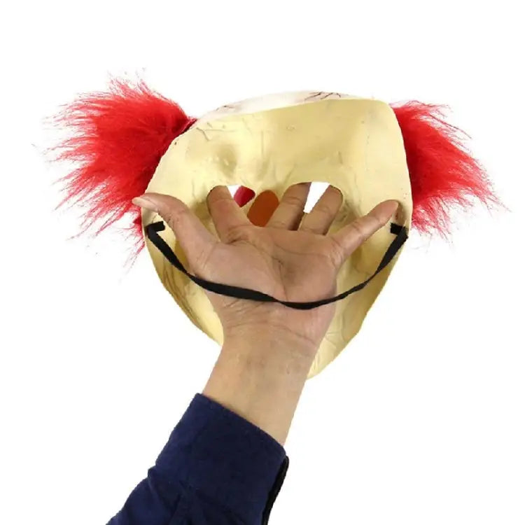 Halloween Festival Party Latex Bald Clown Frightened Mask Bald Clown - Bald Clown