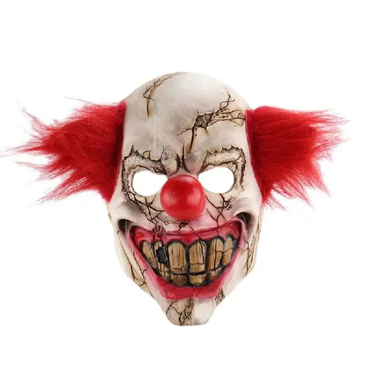 Halloween Festival Party Latex Bald Clown Frightened Mask Bald Clown - Bald Clown