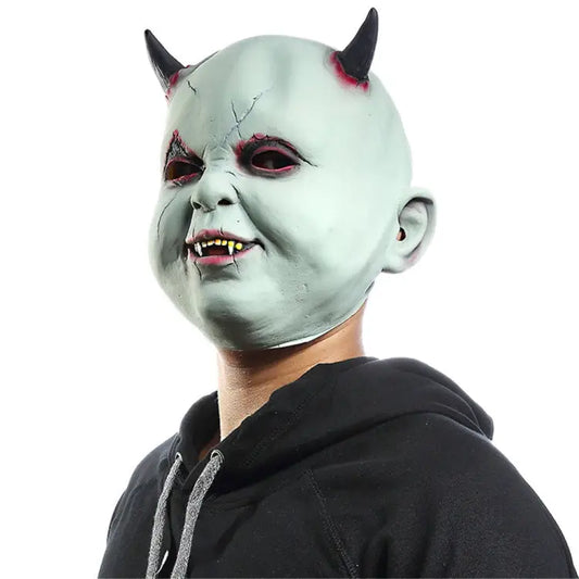 Halloween Festival Party Latex Devil Vampire Frightened Mask Headgear Devil Vampire - Devil Vampire