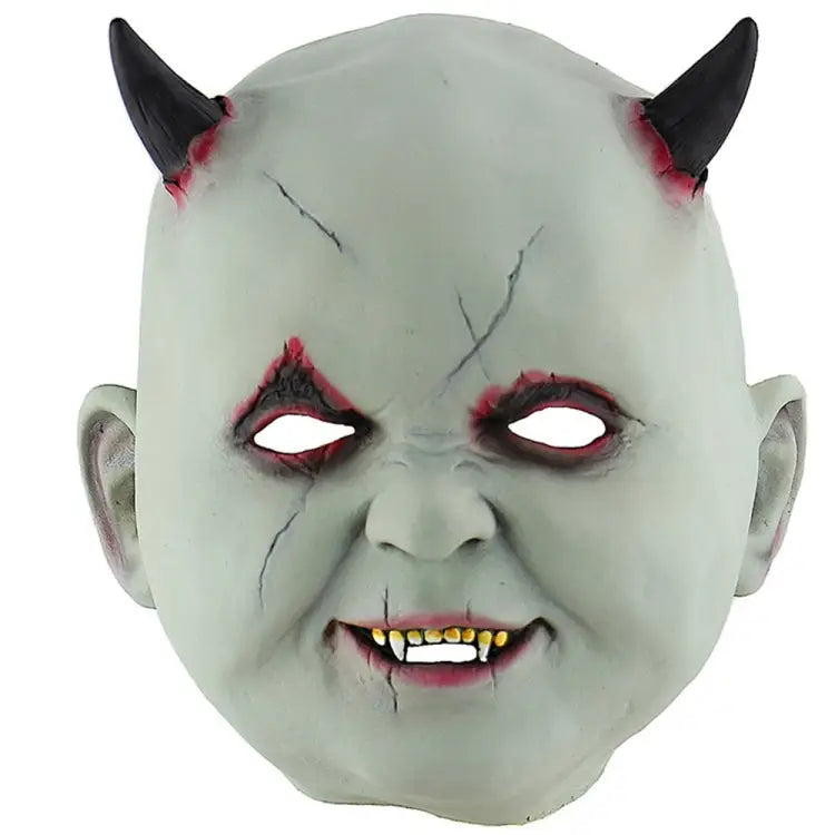 Halloween Festival Party Latex Devil Vampire Frightened Mask Headgear Devil Vampire - Devil Vampire