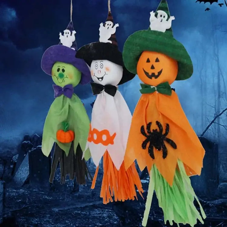 Halloween Hanging Ghost Pendant Pumpkin Halloween Decorations Random Color Delivery Pumpkin - Pumpkin