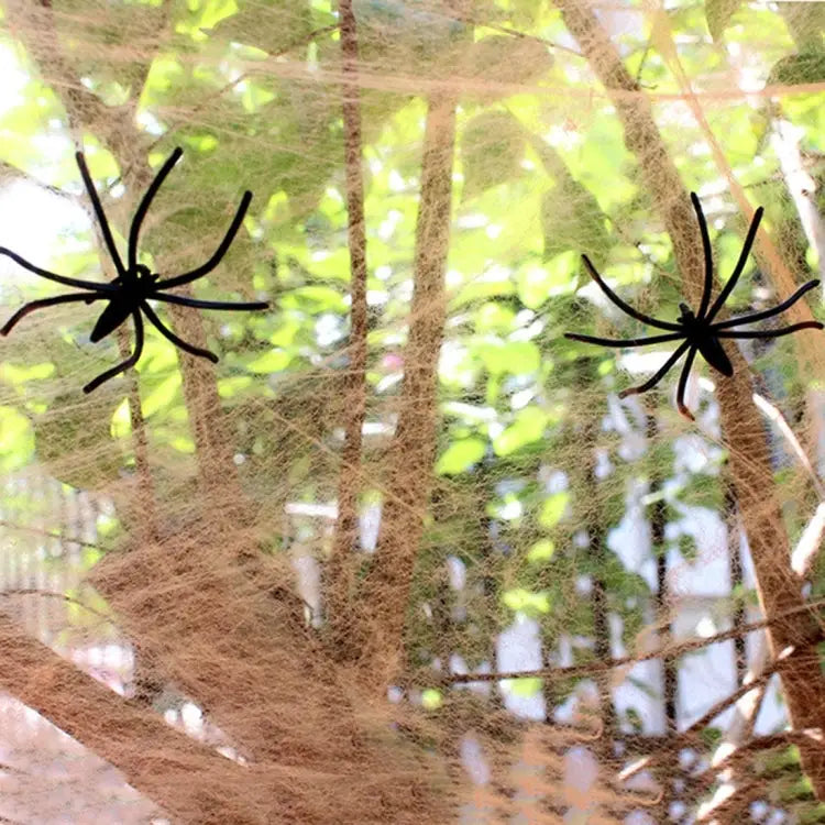 Halloween Props Cotton Yarn Spider Webs Random Color Delivery Spider - Spider