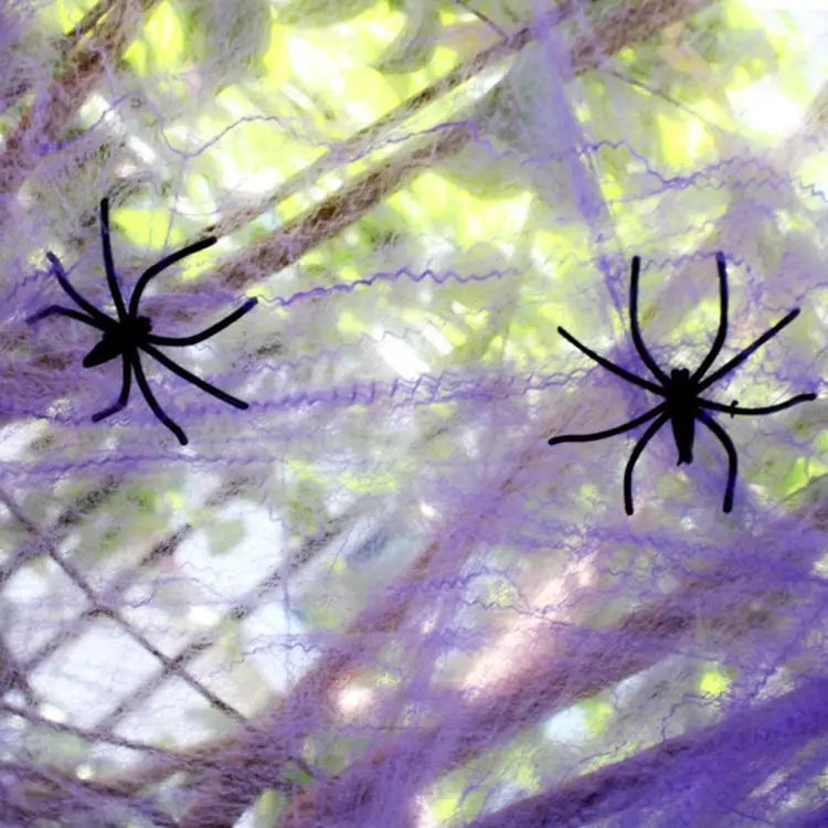 Halloween Props Cotton Yarn Spider Webs Random Color Delivery Spider - Spider