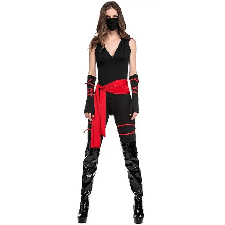 Halloween Woman Warrior Cosplay Pirate Costume Role Play Black Cosplay Cloth Costumes XL Chest: 80-100cm Waistline: