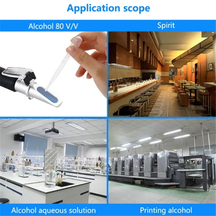 Hand-held Refractometer Alcohol Detector Alcohol Level Meter Refractometer - Refractometer