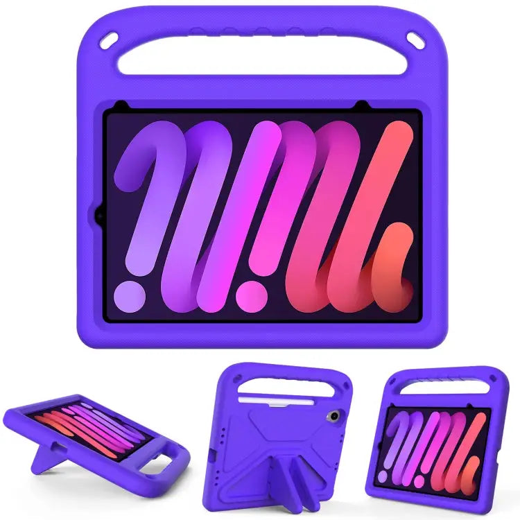 Handle Portable EVA Shockproof Tablet Case with Triangle Holder For iPad mini 2024 / mini 6 For Xiaomi Pad 5 / Pad 5