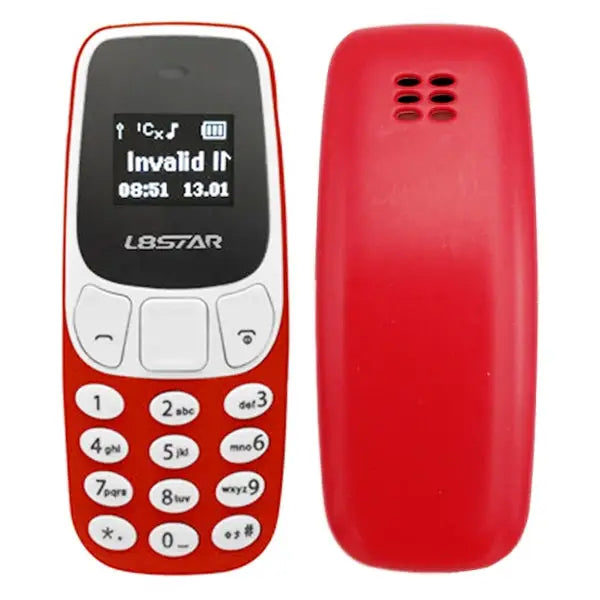 Hands Free Bluetooth Dialer Headphone MP3 Music Dual SIM Network: 2G - Red
