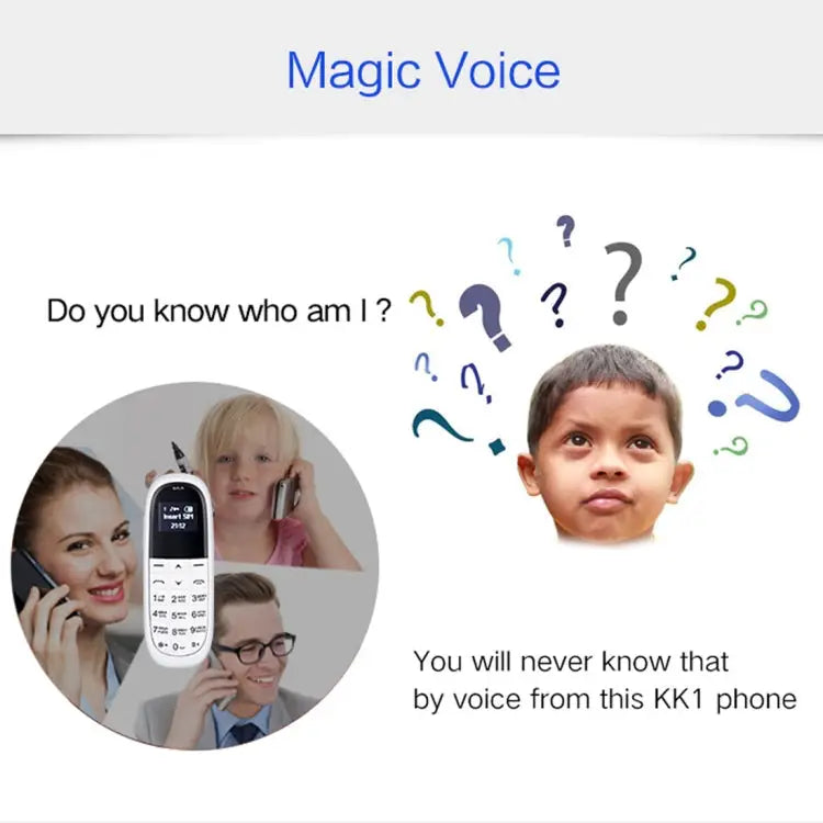 Hands Free Bluetooth Dialer Headphone MTK6261DA Anti-Lost Single SIM Network: 2G - Black