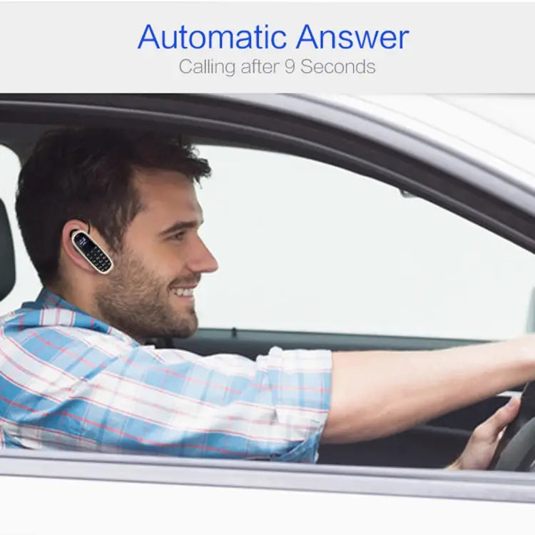 Hands Free Bluetooth Dialer Headphone MTK6261DA Anti-Lost Single SIM Network: 2G - Black