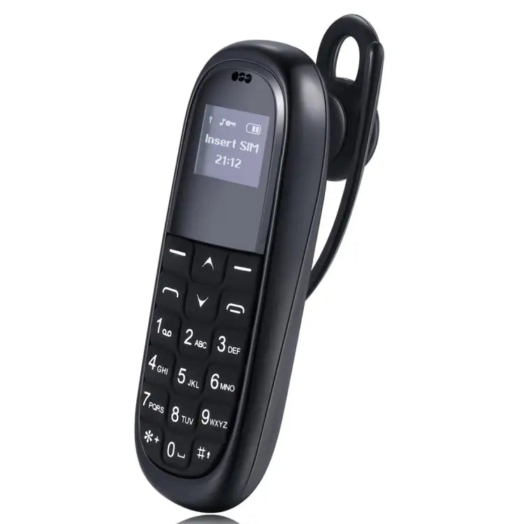 Hands Free Bluetooth Dialer Headphone MTK6261DA Anti-Lost Single SIM Network: 2G - Black