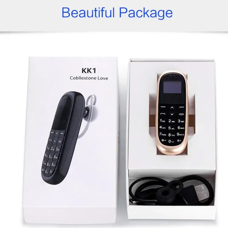 Hands Free Bluetooth Dialer Headphone MTK6261DA Anti-Lost Single SIM Network: 2G - Black