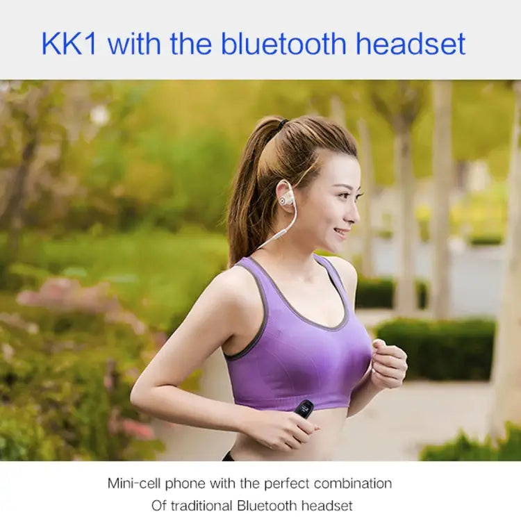 Hands Free Bluetooth Dialer Headphone MTK6261DA Anti-Lost Single SIM Network: 2G - Black