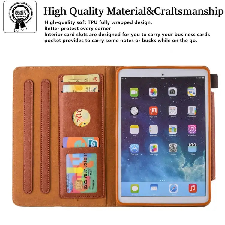 Hardware Buckle Smart Leather Tablet Case - Apple Accessories