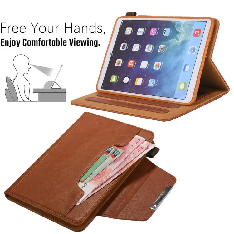 Hardware Buckle Smart Leather Tablet Case - Apple Accessories
