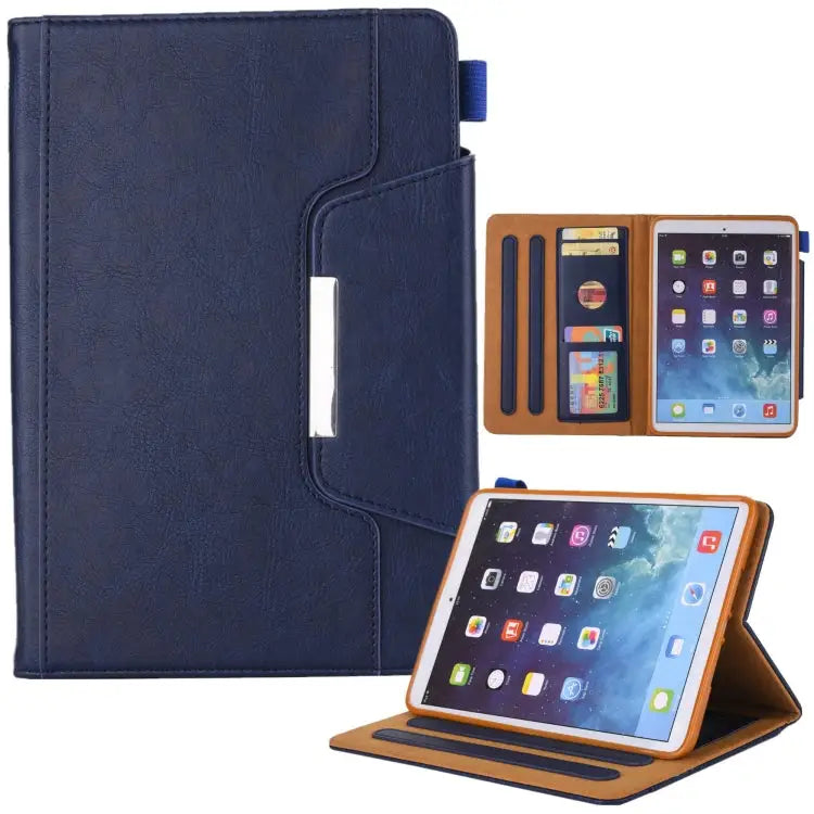 Hardware Buckle Smart Leather Tablet Case - For iPad mini 6 / mini 2024 / Royal Blue - Apple Accessories