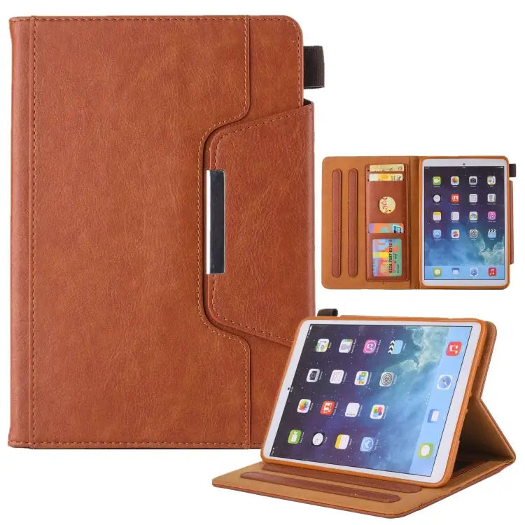 Hardware Buckle Smart Leather Tablet Case - For iPad mini 6 / mini 2024 / Brown - Apple Accessories