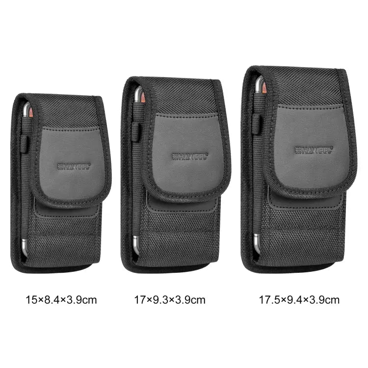 HAWEEL 4.7 inch Nylon Cloth Phone Belt Clip Carrying Pouch with Card Slot Vertical 4.7 inch - Vertical 4.7 inch