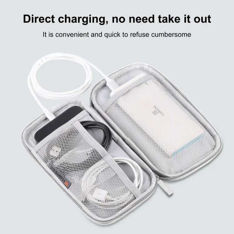 HAWEEL Electronic Organizer Storage Bag for Cellphones Power Bank Cables Mouse Earphones - Digital Organizer / Grey