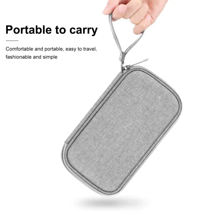 HAWEEL Electronic Organizer Storage Bag for Cellphones Power Bank Cables Mouse Earphones - Digital Organizer / Grey