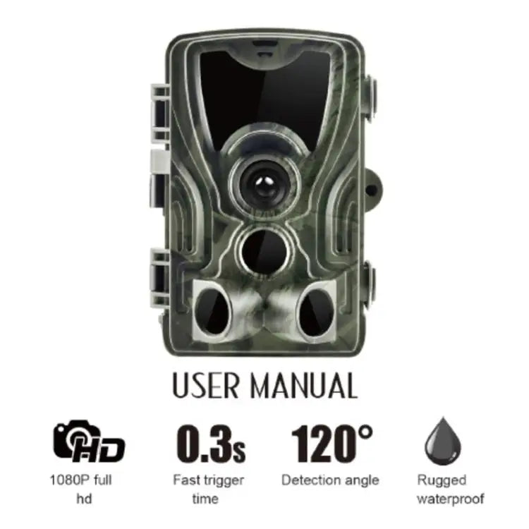 HC801A 8MP Waterproof IP65 IR Night Vision Security Hunting Trail Camera Novatek 96650 Program 120 Degree Wide Angle