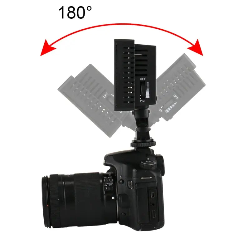 HD-160 White Light LED Video Light on-Camera Photography Lighting Fill Light for Canon Nikon DSLR Camera with 3 Filter