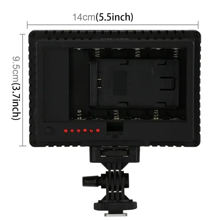 HD-160 White Light LED Video Light on-Camera Photography Lighting Fill Light for Canon Nikon DSLR Camera with 3 Filter