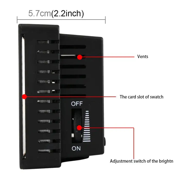 HD-160 White Light LED Video Light on-Camera Photography Lighting Fill Light for Canon Nikon DSLR Camera with 3 Filter