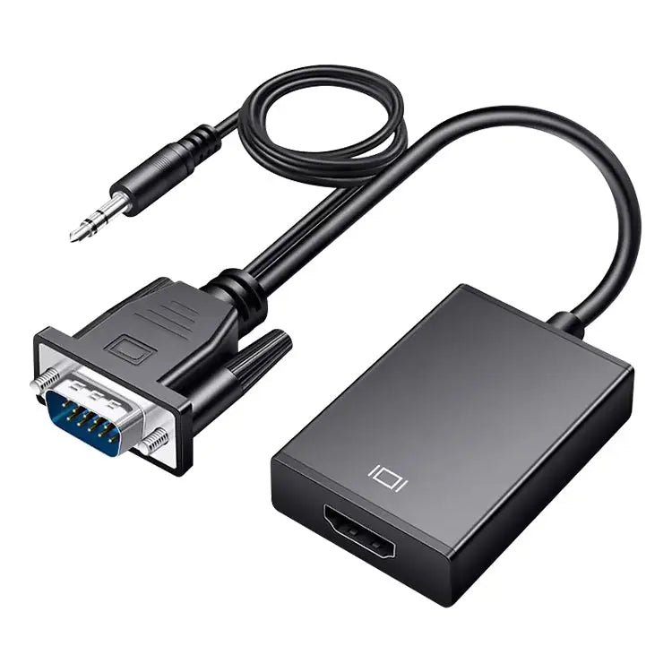 HDCO-VGAM2 1080P VGA Male to HDMI Female Converter with 3.5mm Audio Cable HDCO-VGAM2 - HDCO-VGAM2