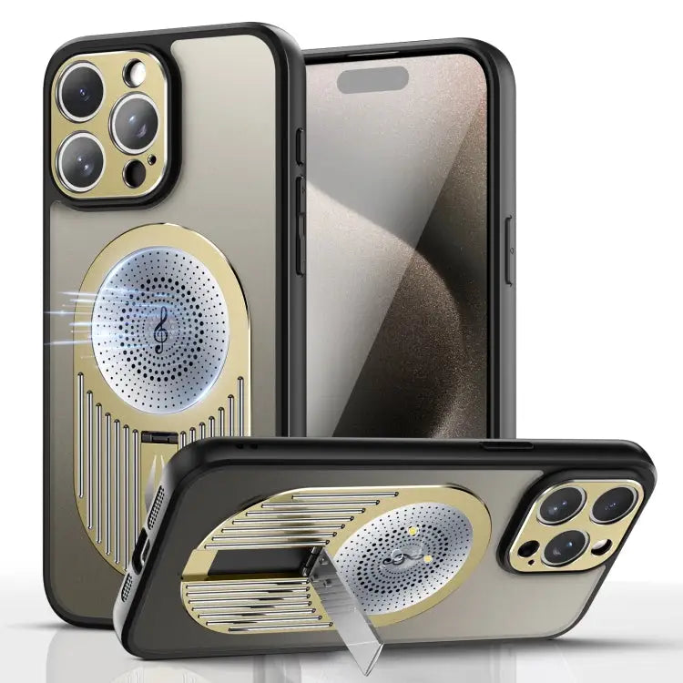 Heat Dissipation Aromatherapy MagSafe Holder Phone Case For iPhone 12 Pro Max - For iPhone 12 Pro Max / Gold - Apple