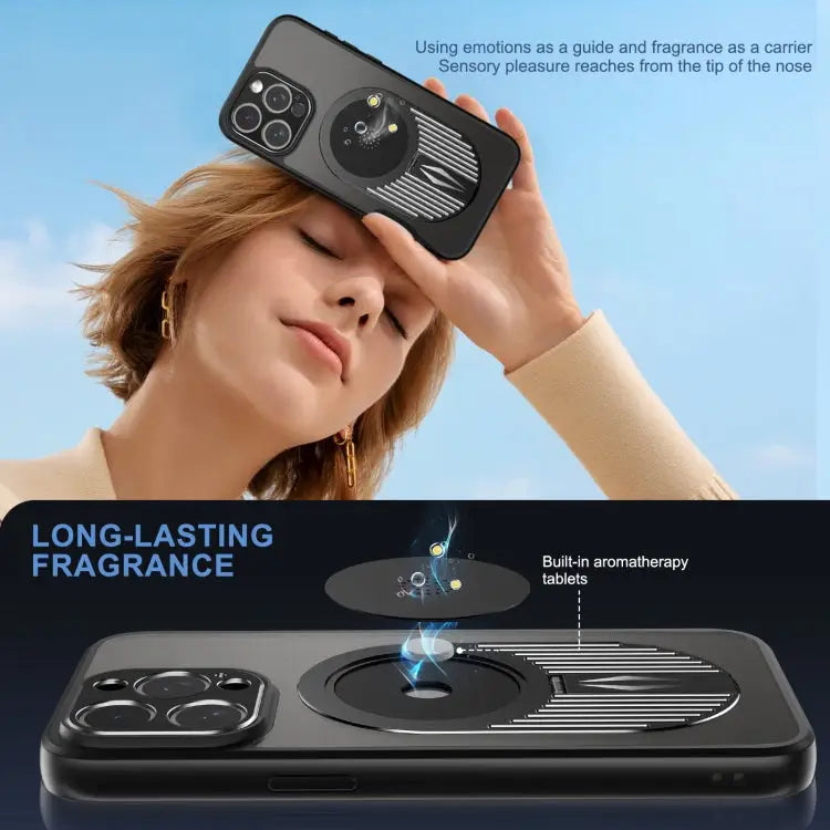 Heat Dissipation Aromatherapy MagSafe Holder Phone Case For iPhone 12 Pro Max - Apple Accessories