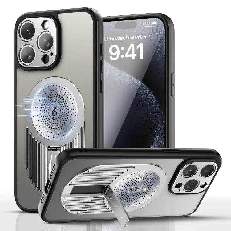 Heat Dissipation Aromatherapy MagSafe Holder Phone Case For iPhone 12 Pro Max - For iPhone 12 Pro Max / Silver - Apple