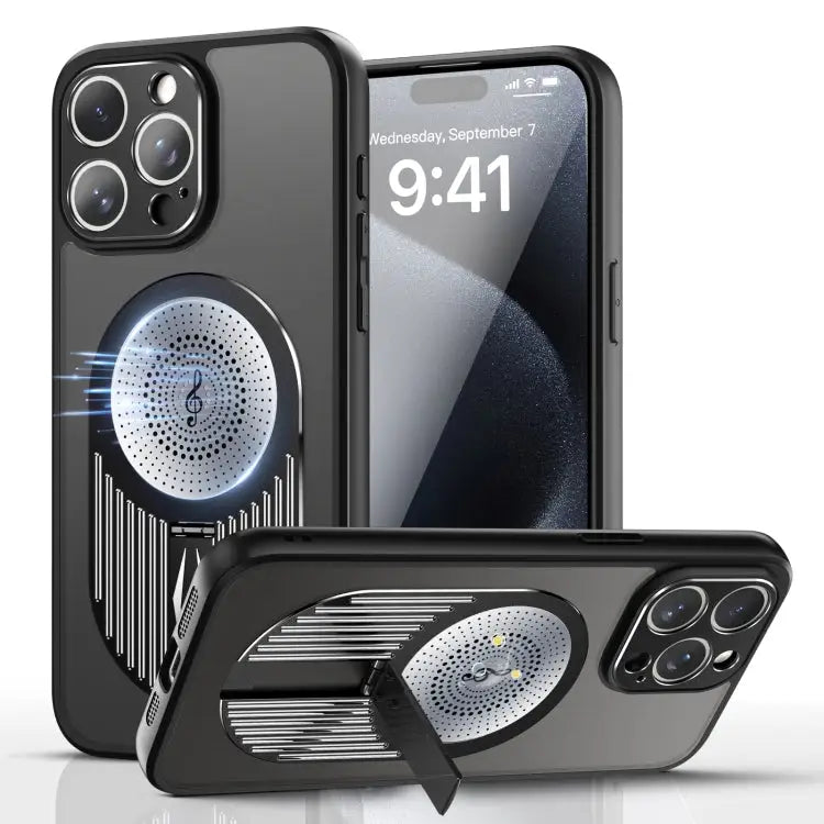 Heat Dissipation Aromatherapy MagSafe Holder Phone Case For iPhone 12 Pro Max - For iPhone 12 Pro Max / Black - Apple