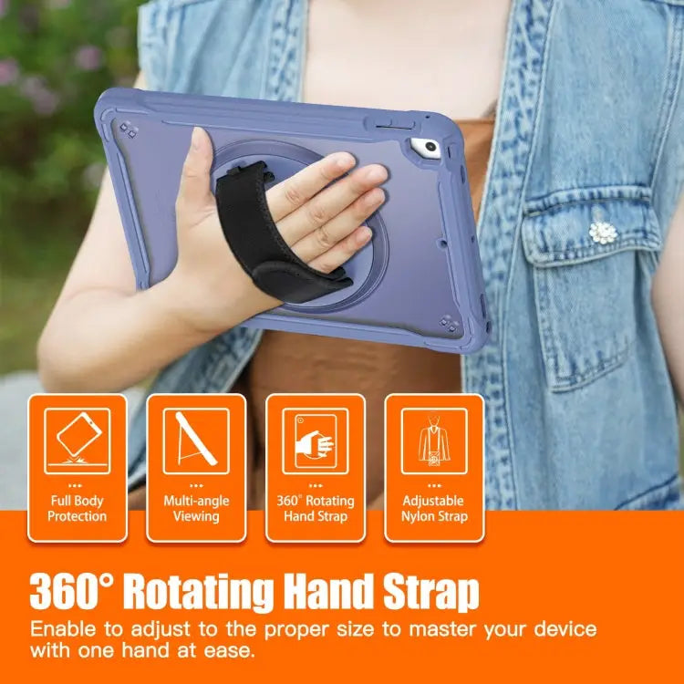 Heavy Duty Hybrid Tablet Case with Hand Grip & Strap For iPad Air / Air 2 / 9.7 2018 / 2017 - Apple Accessories