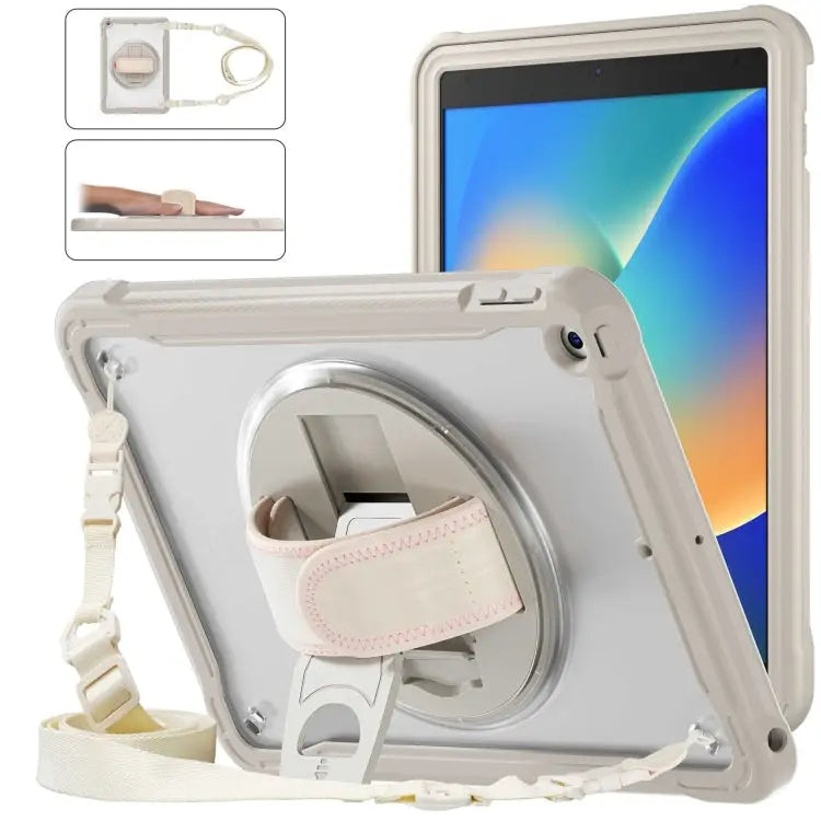 Heavy Duty Hybrid Tablet Case with Hand Grip & Strap For iPad Air 2022 10.9 / Pro 11 2022 For iPad 10th Gen 10.9 2022