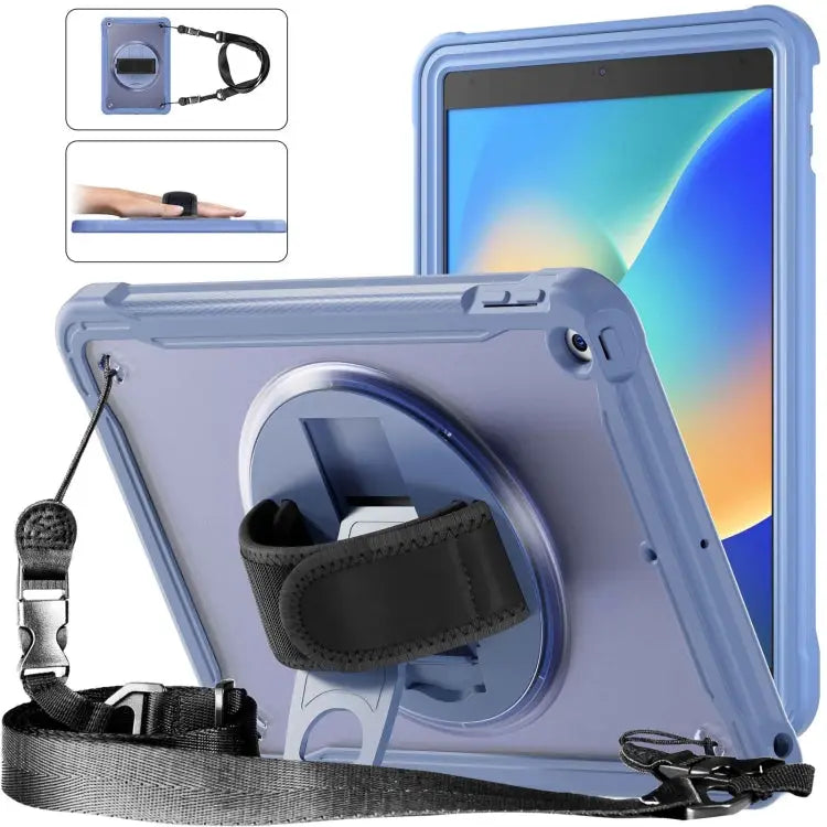 Heavy Duty Hybrid Tablet Case with Hand Grip & Strap For iPad Air 2022 10.9 / Pro 11 2022 For iPad 10th Gen 10.9 2022
