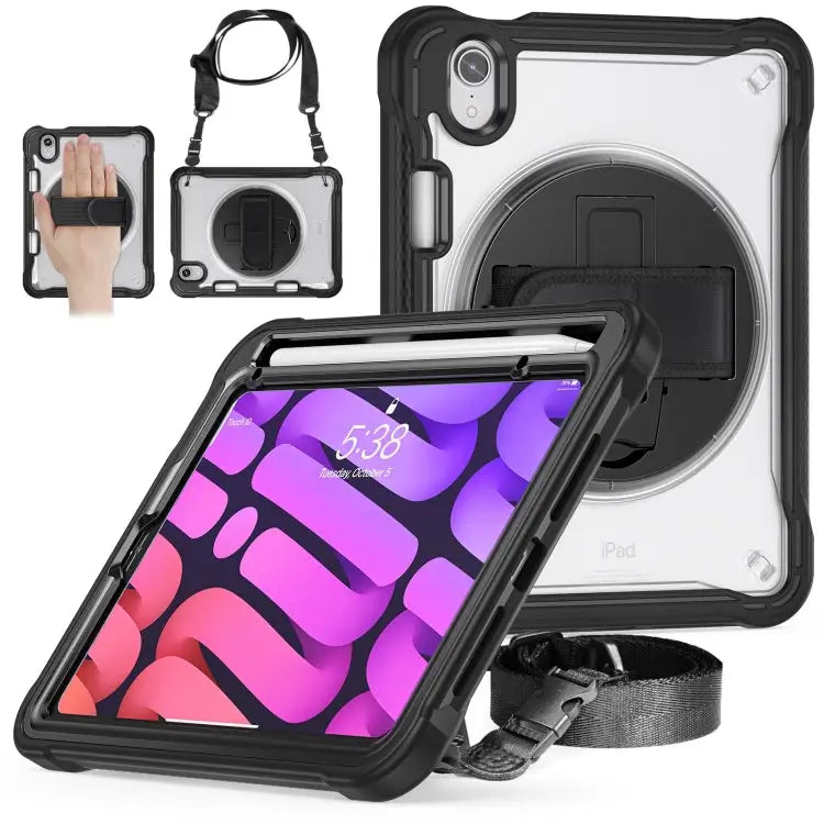 Heavy Duty Hybrid Tablet Case with Hand Grip & Strap For iPad Air 2022 10.9 / Pro 11 2022 For iPad 10th Gen 10.9 2022