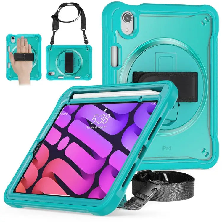 Heavy Duty Hybrid Tablet Case with Hand Grip & Strap For iPad Air 2022 10.9 / Pro 11 2022 For iPad 10th Gen 10.9 2022