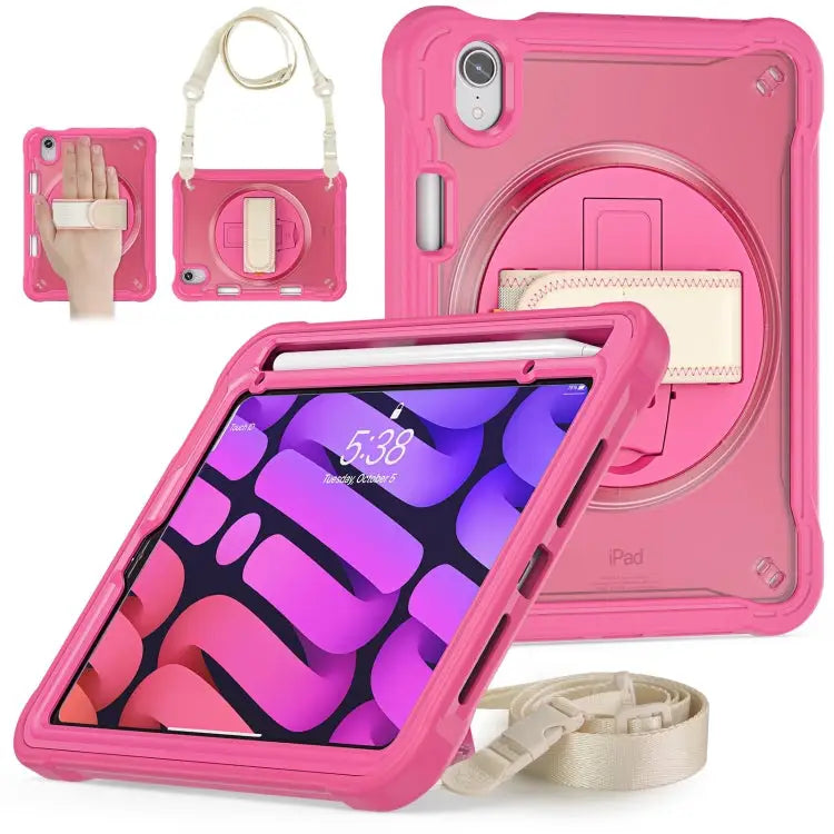 Heavy Duty Hybrid Tablet Case with Hand Grip & Strap For iPad Air 2022 10.9 / Pro 11 2022 For iPad 10th Gen 10.9 2022