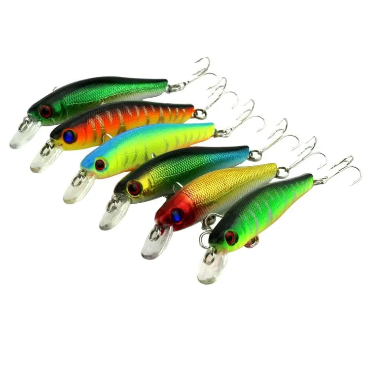 HENGJIA 6 PCS 8.5cm 8.9g Minnow Plastic Hard Baits Fishing Lures Set Fishing Tackle Baits 6 PCS 8.5cm 8.9g - 6 PCS