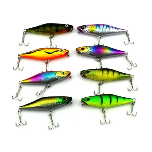HENGJIA Artificial Fishing Lures Popper Bionic Fishing Bait with Hooks Length: 7.5 cm Random Color Delivery - Length: