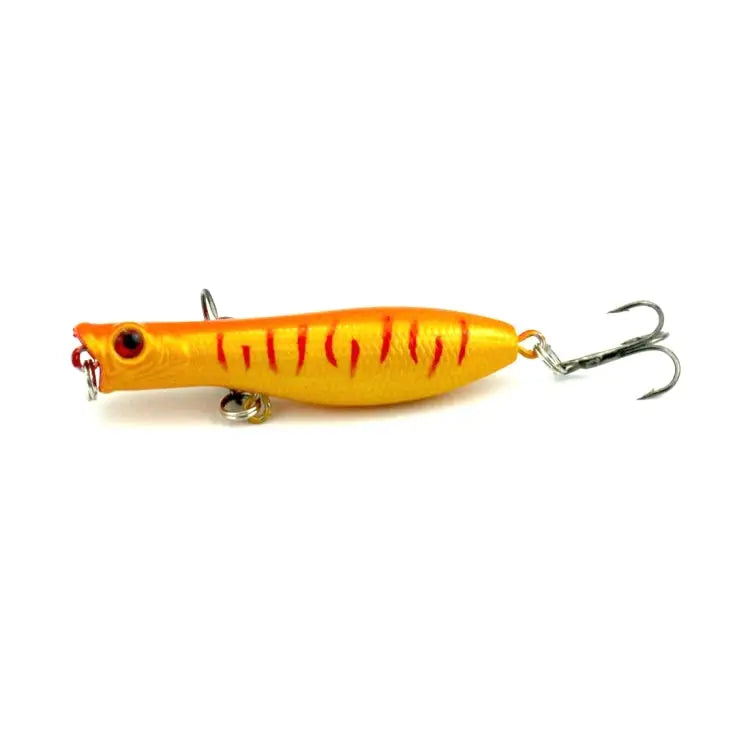 HENGJIA Artificial Fishing Lures Popper Bionic Fishing Bait with Hooks Length: 6 cm Random Color Delivery - Length: 6 cm
