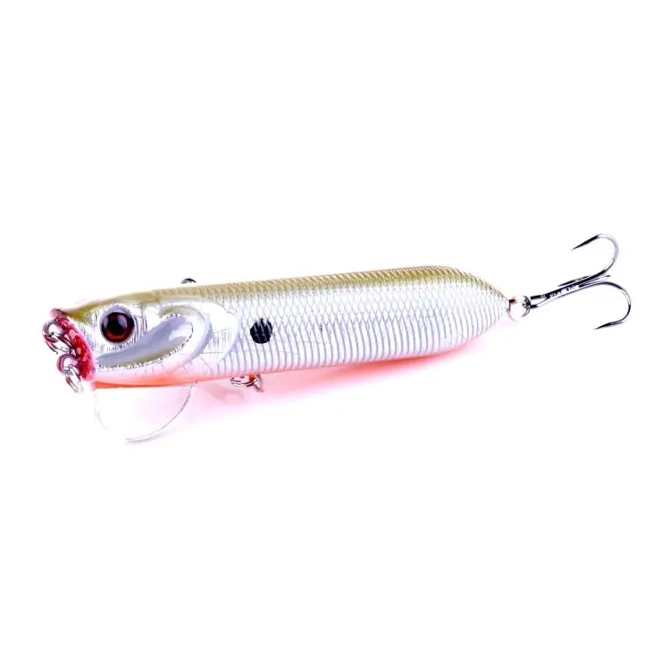 HENGJIA Artificial Fishing Lures Popper Bionic Fishing Bait with Hooks Length: 9.5 cm Random Color Delivery - Length: