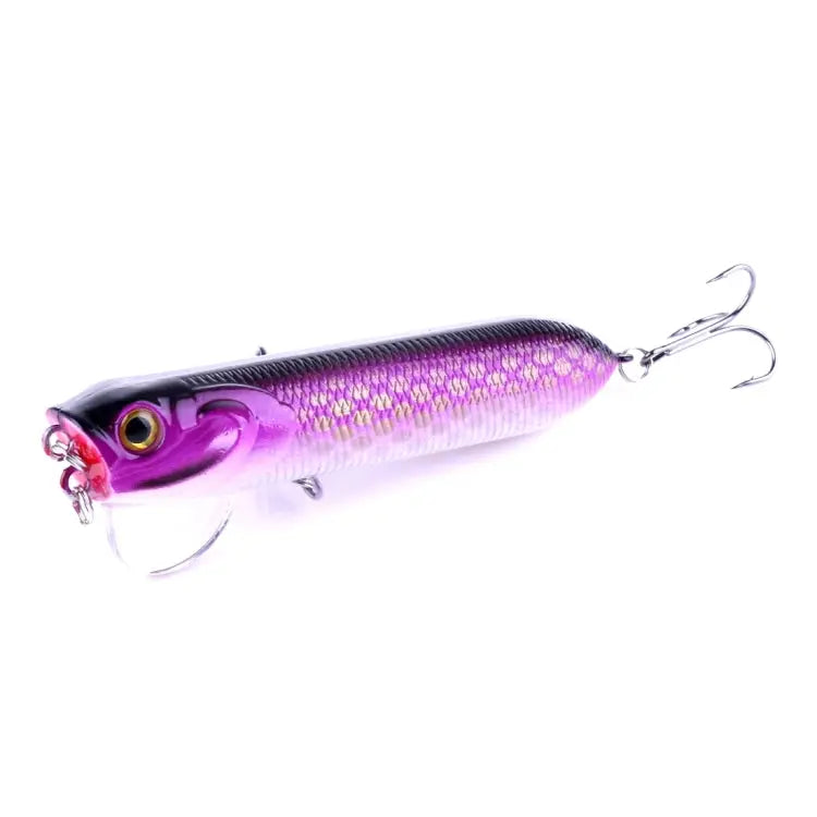 HENGJIA Artificial Fishing Lures Popper Bionic Fishing Bait with Hooks Length: 9.5 cm Random Color Delivery - Length: