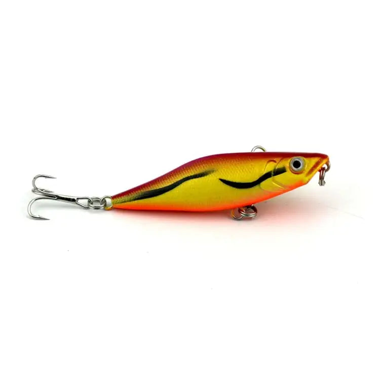 HENGJIA Artificial Fishing Lures Popper Bionic Fishing Bait with Hooks Length: 7.5 cm Random Color Delivery - Length: