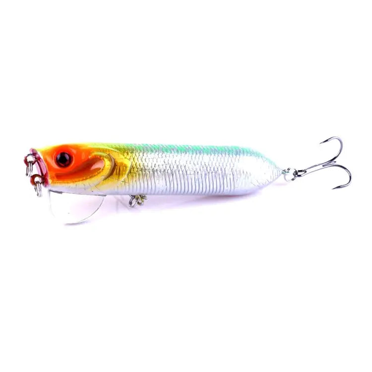 HENGJIA Artificial Fishing Lures Popper Bionic Fishing Bait with Hooks Length: 9.5 cm Random Color Delivery - Length:
