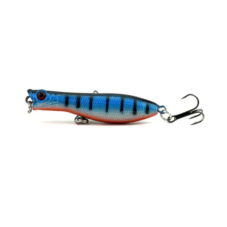 HENGJIA Artificial Fishing Lures Popper Bionic Fishing Bait with Hooks Length: 6 cm Random Color Delivery - Length: 6 cm