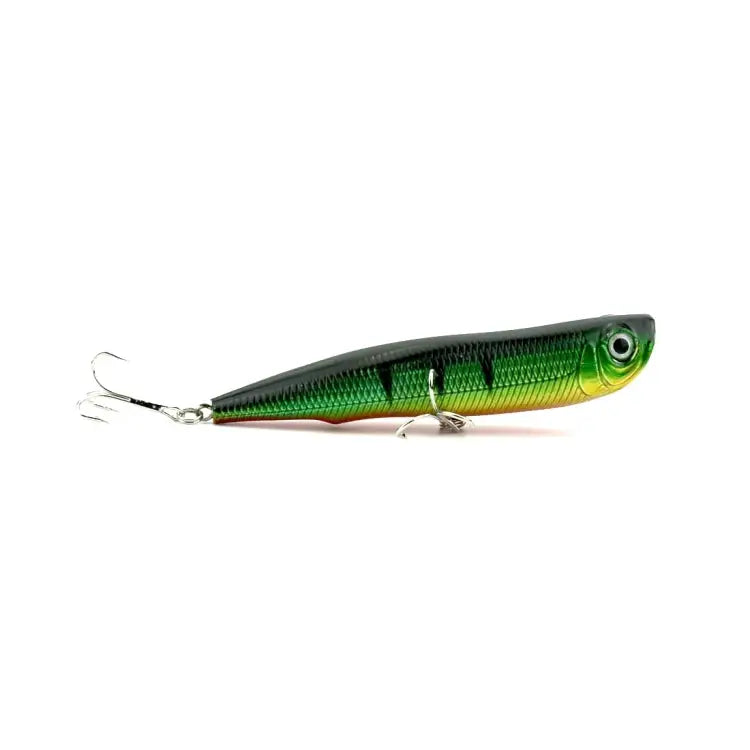 HENGJIA Artificial Fishing Lures Popper Bionic Fishing Bait with Hooks Length: 10.5 cm Random Color Delivery - Length:
