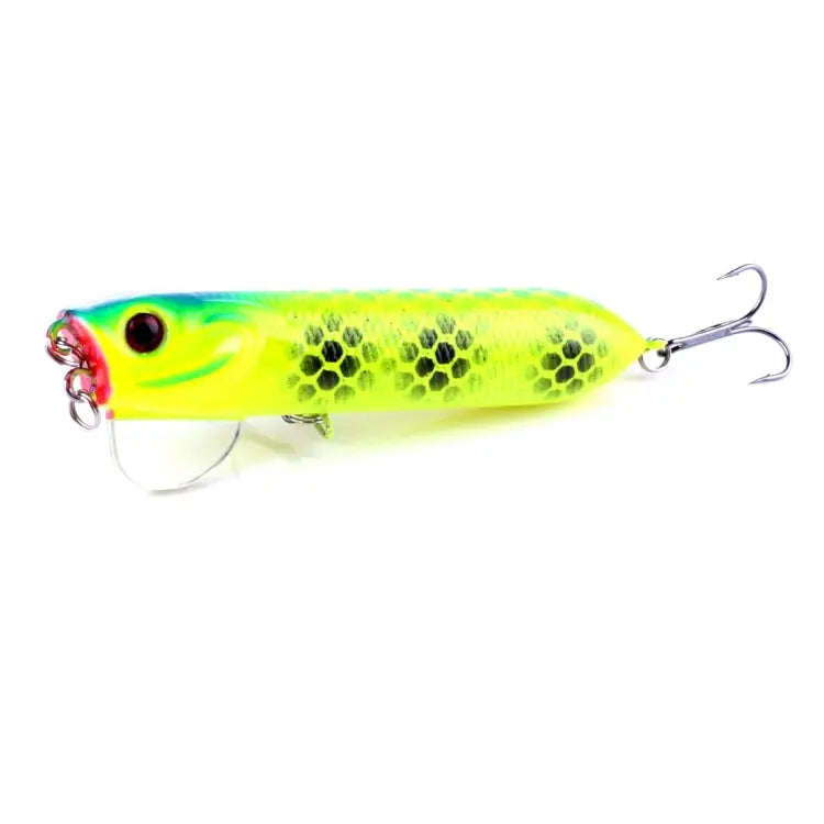 HENGJIA Artificial Fishing Lures Popper Bionic Fishing Bait with Hooks Length: 9.5 cm Random Color Delivery - Length: